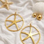 Σκουλαρίκια επίχρυσα - Αστερίας