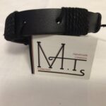 Ανδρικό δερμάτινο βραχιόλι σε σκούρο καφέ χρώμα