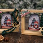 Χριστουγεννιάτικο ξύλινο καδράκι