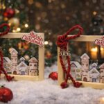 Χριστουγεννιάτικο ξύλινο καδράκι