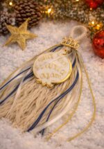 Χριστουγεννιάτικο μεταλλικό γούρι ρόδι