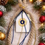 Χριστουγεννιάτικο κεραμικό γούρι σπιτάκι