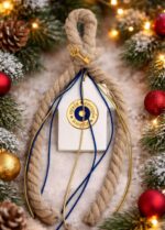 Χριστουγεννιάτικο κεραμικό γούρι σπιτάκι