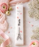 Λαμπάδα πλακέ σε χρώμα λευκό - Paris