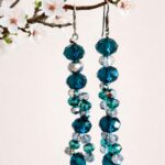 Σκουλαρίκια με γυάλινες χάντρες