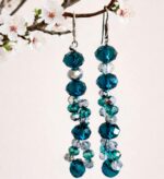 Σκουλαρίκια με γυάλινες χάντρες