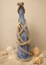 Γυάλινο μπουκάλι ζωγραφισμένο και διακοσμημένο στο χέρι – Calm Sea