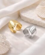 Δαχτυλίδι τύπου Σεβαλιέ  επίχρυσο - ασήμι 925