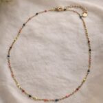 Επίχρυσο κολιέ με χάντρες