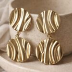 Επίχρυσα Ατσάλινα Σκουλαρίκια