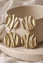 Επίχρυσα Ατσάλινα Σκουλαρίκια