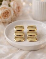 Επίχρυσα Ατσάλινα Σκουλαρίκια